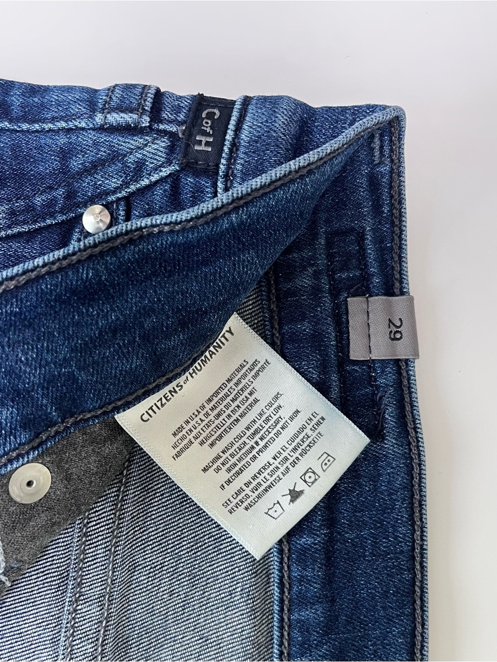 Citizens Of Humanity Rocket Crop High Rise Skinny Jeans - Dark Indigo - Picture 11 of 11